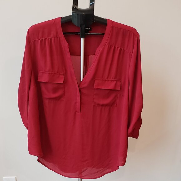 Torrid Pullover 3/4 Sleeve Blouse, Size:  2 - Picture 2 of 10
